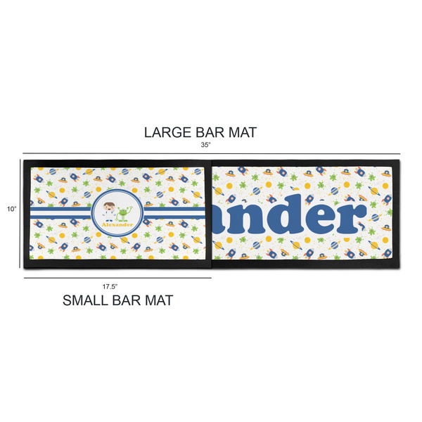 Boy's Space Themed Bar Mats - Sizing Chart