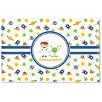 Boy's Space Themed Woven Mat (Personalized)