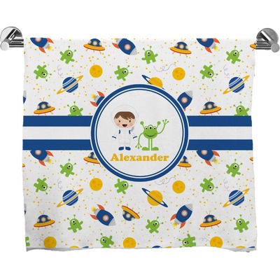 Boy's Space Themed Bath Towel (Personalized)