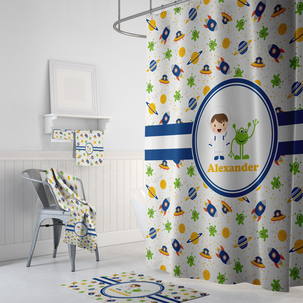 Boy's Space Themed Bath Towel Sets - 3-piece - In Context