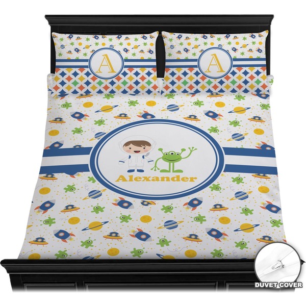 Boy's Space Themed Bedding Set (Queen) - Duvet