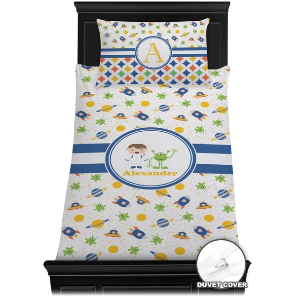 Boy's Space Themed Bedding Set (Twin) - Duvet