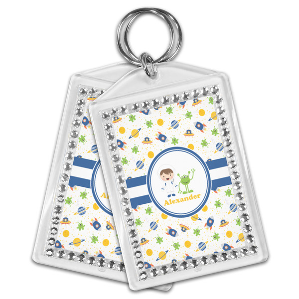 Boy's Space Themed Bling Keychain - MAIN