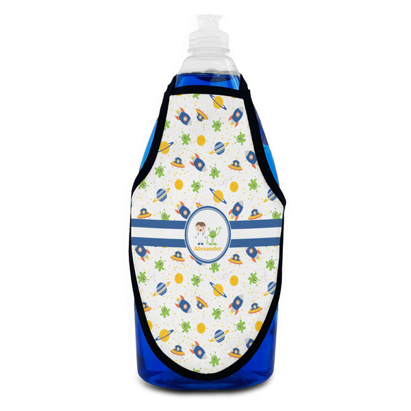 Boy's Space Themed Bottle Apron - Soap - FRONT