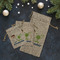 Boy's Space Themed Burlap Gift Bags - LIFESTYLE (Flat lay)