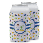 Boy's Space Themed Can Cooler (12 oz) w/ Name or Text