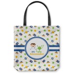 Boy's Space Themed Canvas Tote Bag - Medium - 16"x16" (Personalized)