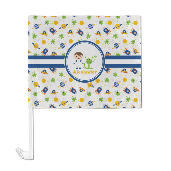 Boy's Space Themed Car Flag - Large - FRONT