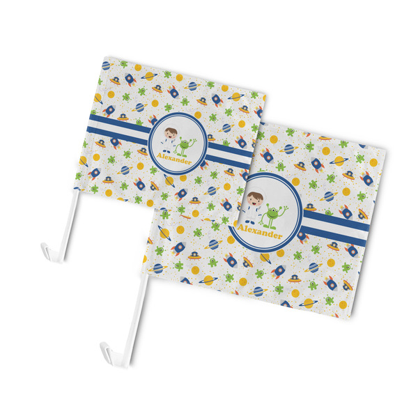 Boy's Space Themed Car Flags - PARENT MAIN (both sizes)