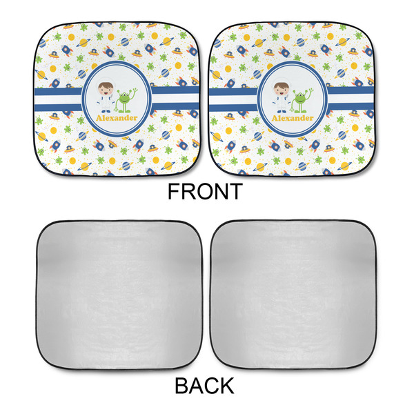 Boy's Space Themed Car Sun Shades - APPROVAL