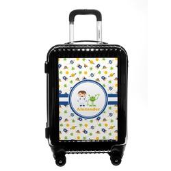 Boy's Space Themed Carry On Hard Shell Suitcase (Personalized)