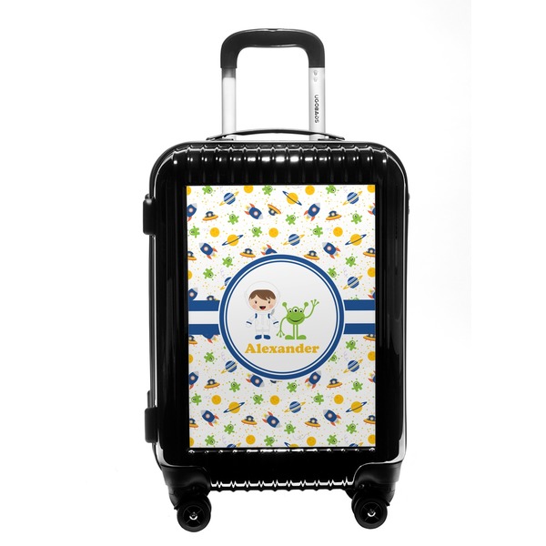 Custom Boy's Space Themed Carry On Hard Shell Suitcase (Personalized)