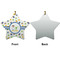 Boy's Space Themed Ceramic Flat Ornament - Star Front & Back (APPROVAL)