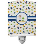 Boy's Space Themed Ceramic Night Light (Personalized)