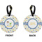 Boy's Space Themed Circle Luggage Tag (Front + Back)