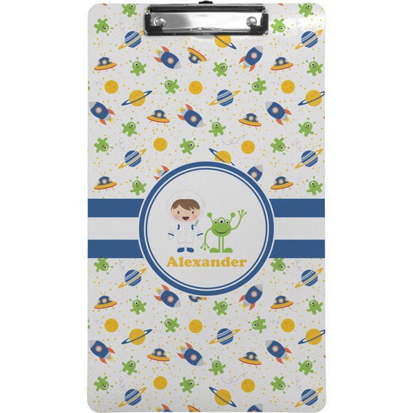 Custom Boy's Space Themed Clipboard (Legal Size) (Personalized)