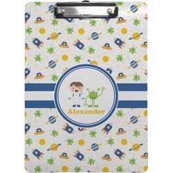 Boy's Space Themed Clipboard (Letter Size) (Personalized)