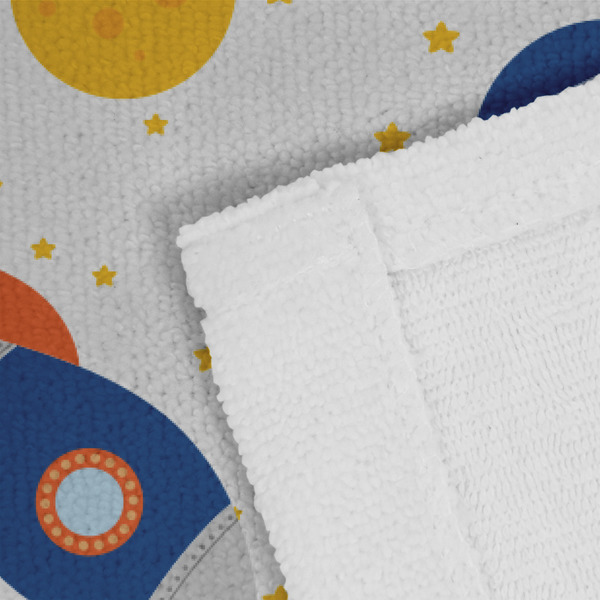 Boy's Space Themed Close up of Fabric