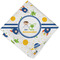 Boy's Space Themed Cloth Napkins - Personalized Lunch (Folded Four Corners)