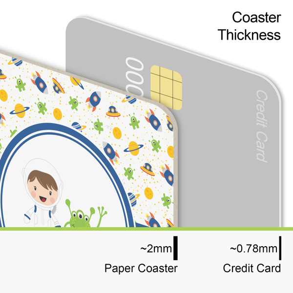 Boy's Space Themed Coaster Thickness