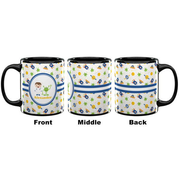 Boy's Space Themed Coffee Mug - 11 oz - Black APPROVAL