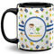 Boy's Space Themed 11 Oz Coffee Mug - Black (Personalized)