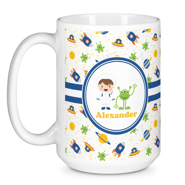 Boy's Space Themed Coffee Mug - 15 oz - White