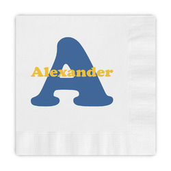 Boy's Space Themed Embossed Decorative Napkins (Personalized)