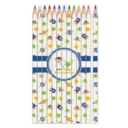 Boy's Space Themed Colored Pencils (Personalized)