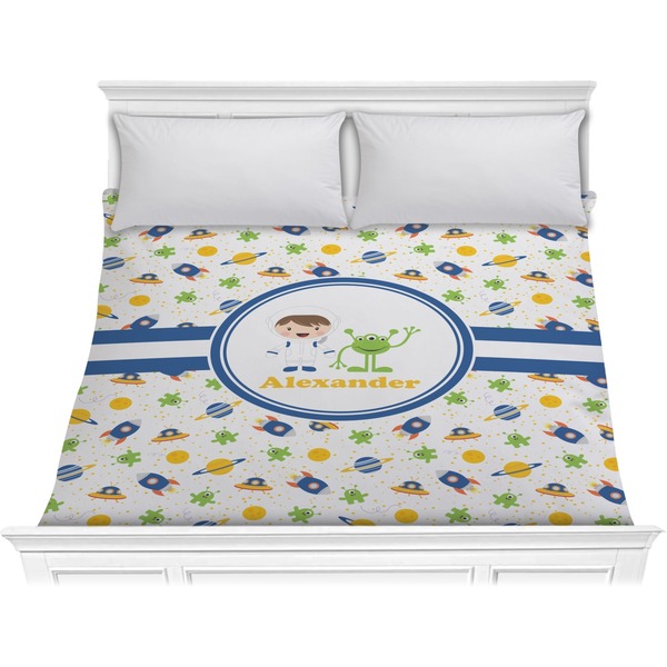 Custom Boy's Space Themed Comforter - King (Personalized)