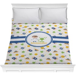 Boy's Space Themed Comforter - Full / Queen (Personalized)