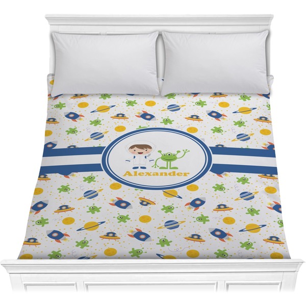 Custom Boy's Space Themed Comforter - Full / Queen (Personalized)