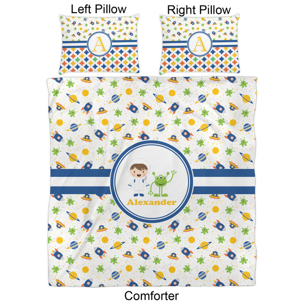 Boy's Space Themed Comforter Set - Queen - Approval