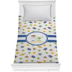 Boy's Space Themed Comforter - Twin (Personalized)