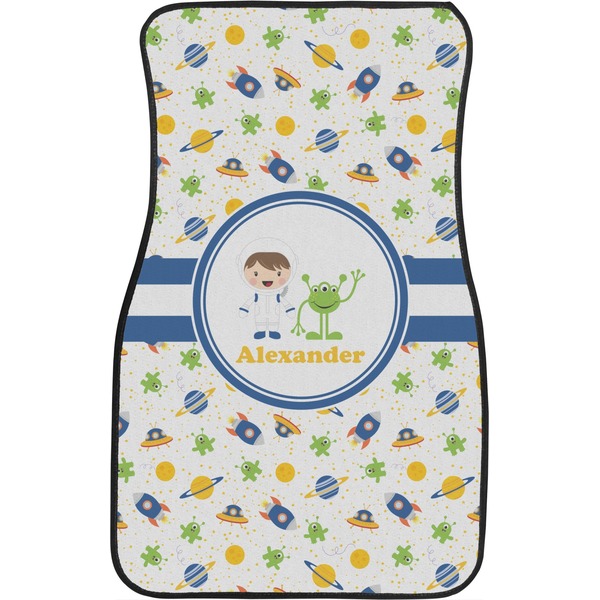 Boy's Space Themed Custom Car Floor Mats (Front Seat)