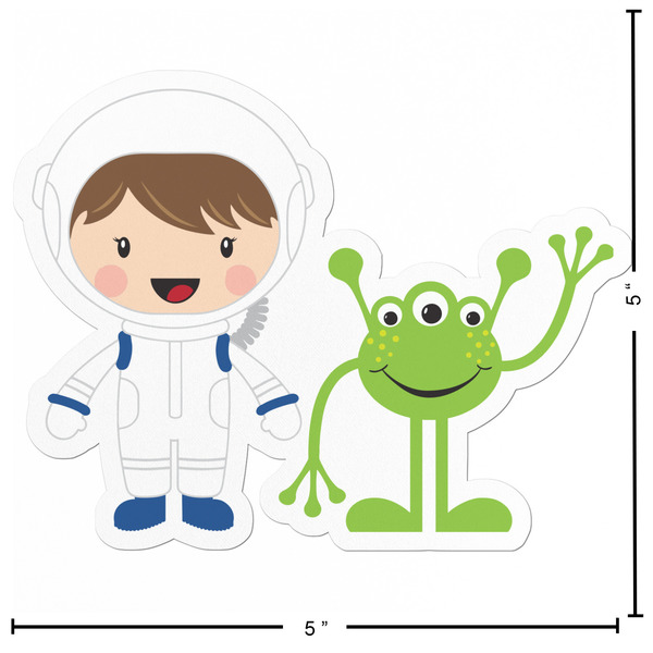 Boy's Space Themed Custom Shape Iron On Patches - L - APPROVAL