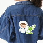 Boy's Space Themed Large Custom Shape Patch - 2XL