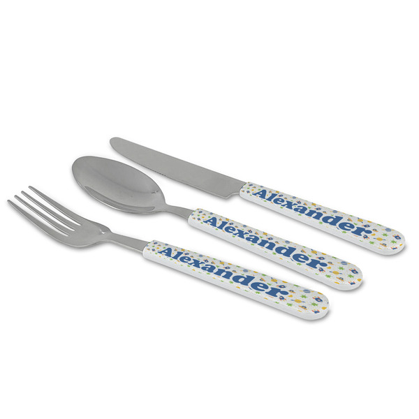 Boy's Space Themed Cutlery Set - MAIN