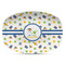 Boy's Space Themed Plastic Platter - Microwave & Oven Safe Composite Polymer (Personalized)
