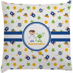 Boy's Space Themed Decorative Pillow Case (Personalized)