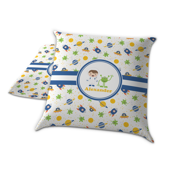 Boy's Space Themed Decorative Pillow Case - TWO