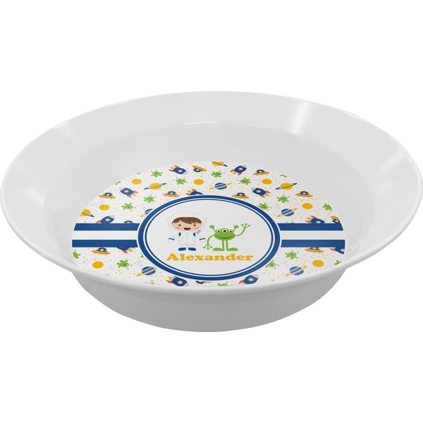 Custom Boy's Space Themed Melamine Bowl (Personalized)