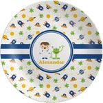 Boy's Space Themed Melamine Plate (Personalized)