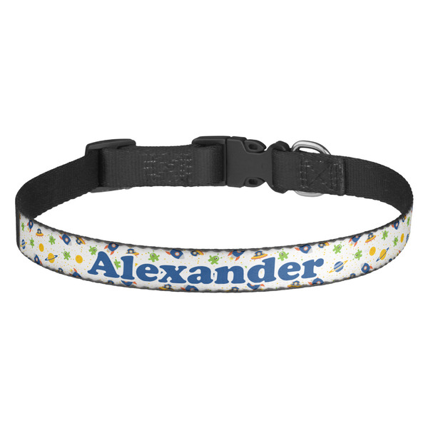 Custom Boy's Space Themed Dog Collar (Personalized)
