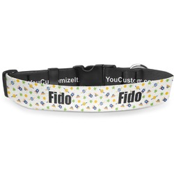 Boy's Space Themed Deluxe Dog Collar (Personalized)