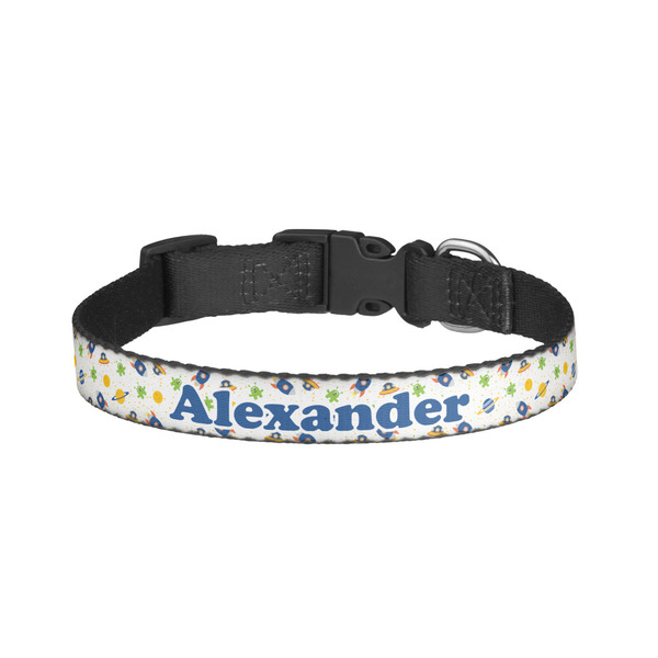 Custom Boy's Space Themed Dog Collar - Small (Personalized)