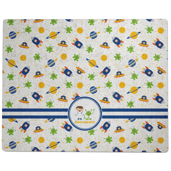 Boy's Space Themed Dog Food Mat - Large without Bowls
