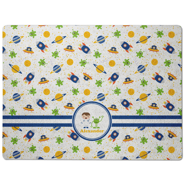 Boy's Space Themed Dog Food Mat - Medium without bowls
