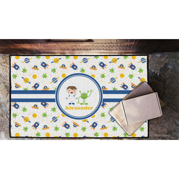 Boy's Space Themed Door Mat - LIFESTYLE (Lrg)