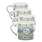 Boy's Space Themed Double Shot Espresso Mugs - Set of 4 Front